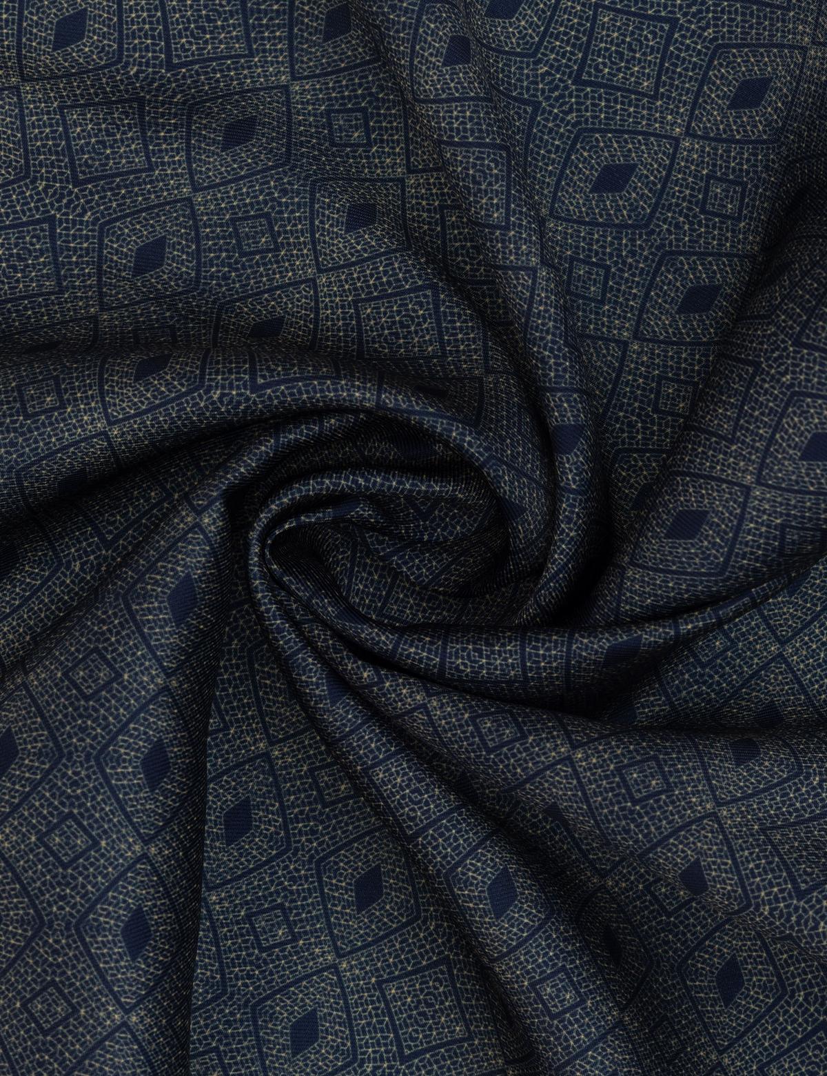 Lacivert Desenli Mendil - 50317581001