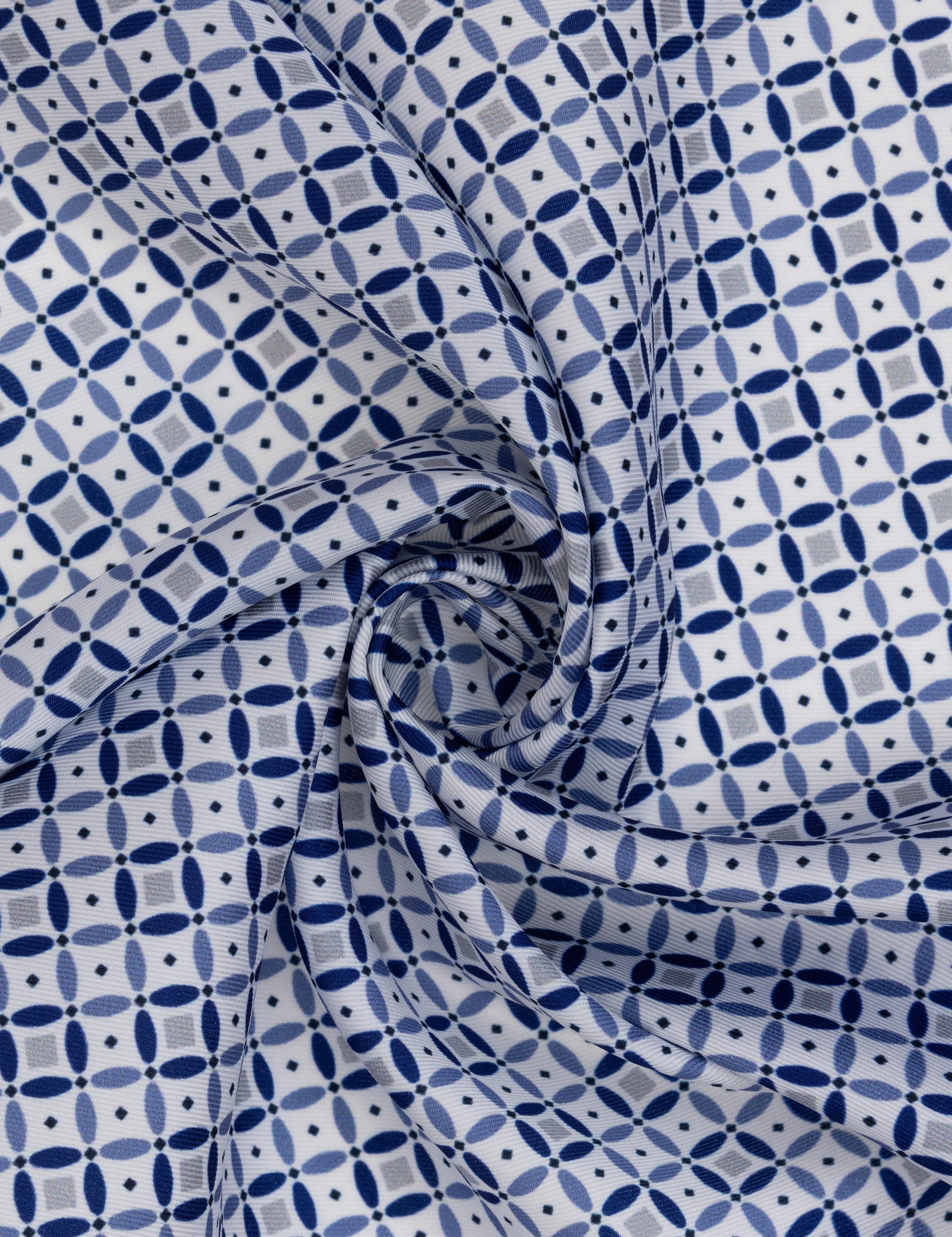 Lacivert Desenli Mendil