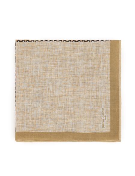 Kahverengi Keten Mendil - 50316445002