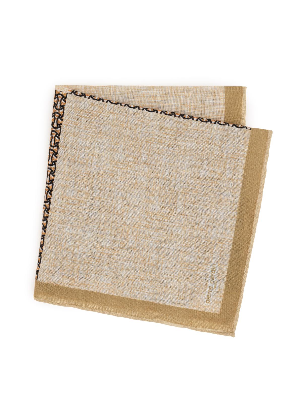 Kahverengi Keten Mendil - 50316445002