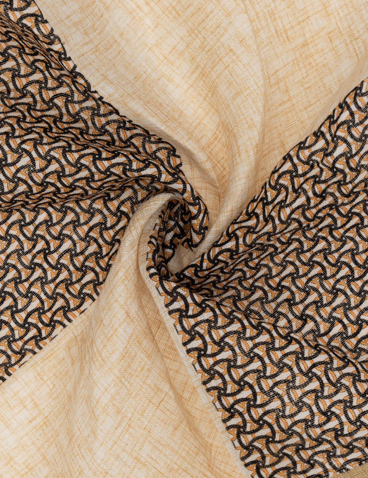 Kahverengi Keten Mendil - 50316445002