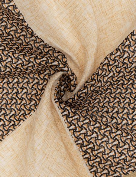 Kahverengi Keten Mendil - 50316445002