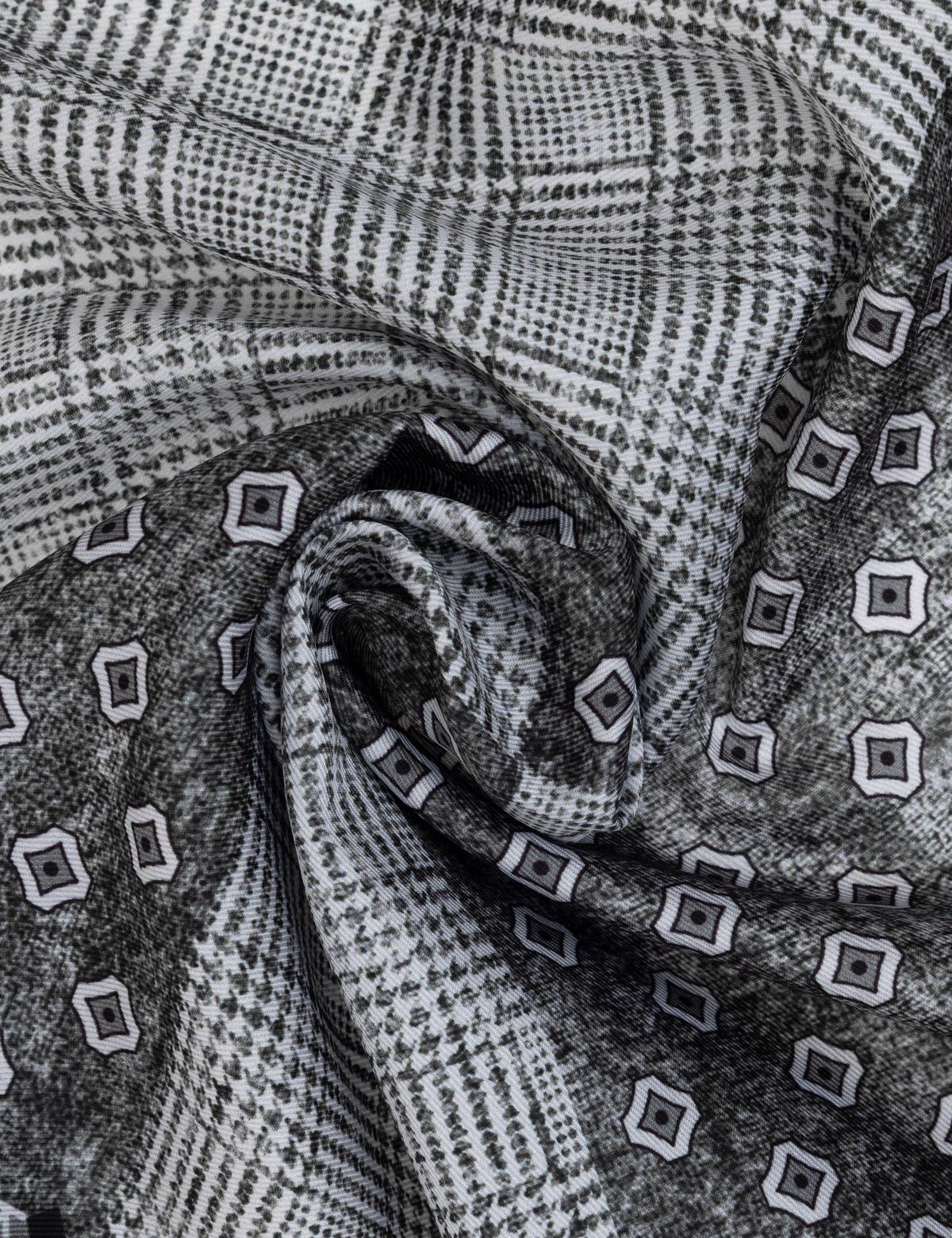 Gri Desenli Mendil - 50317579001