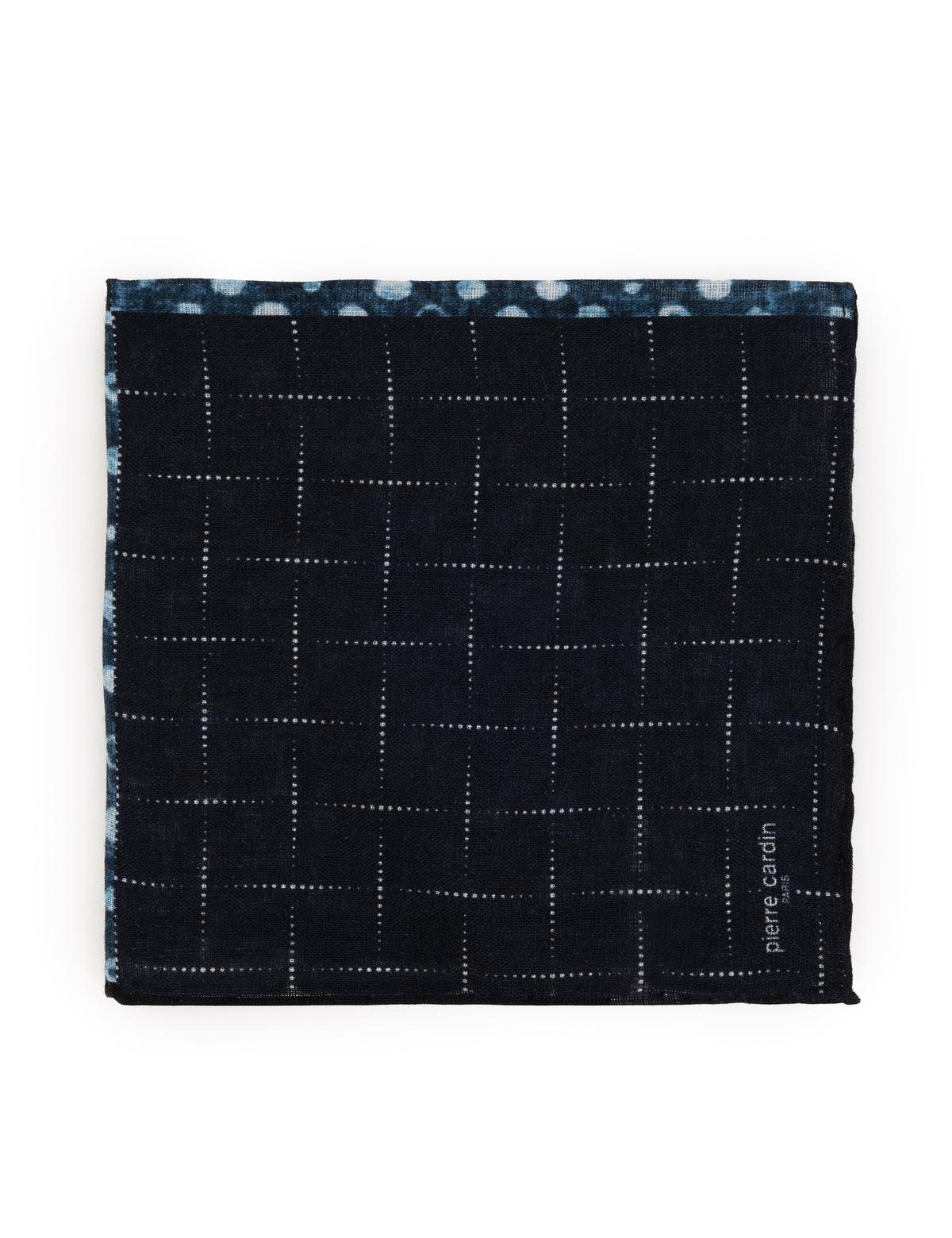 Lacivert Keten Mendil - 50316447001