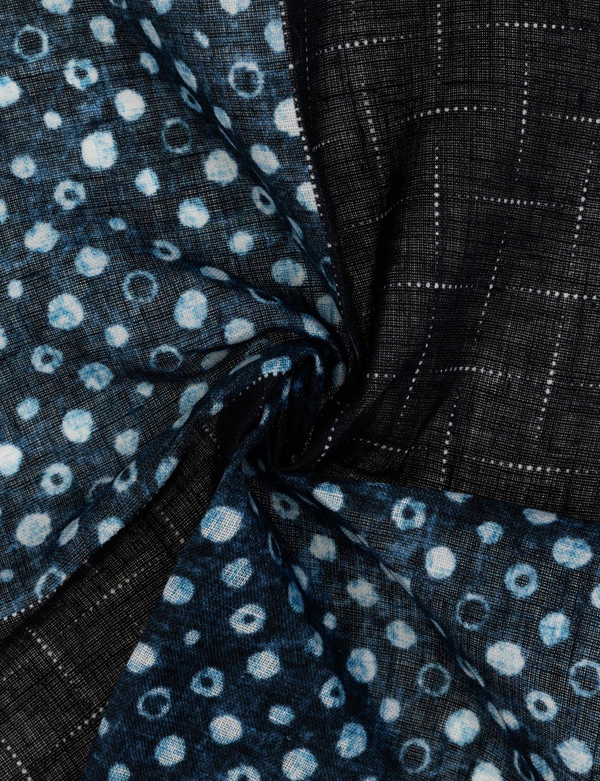 Lacivert Keten Mendil - 50316447001