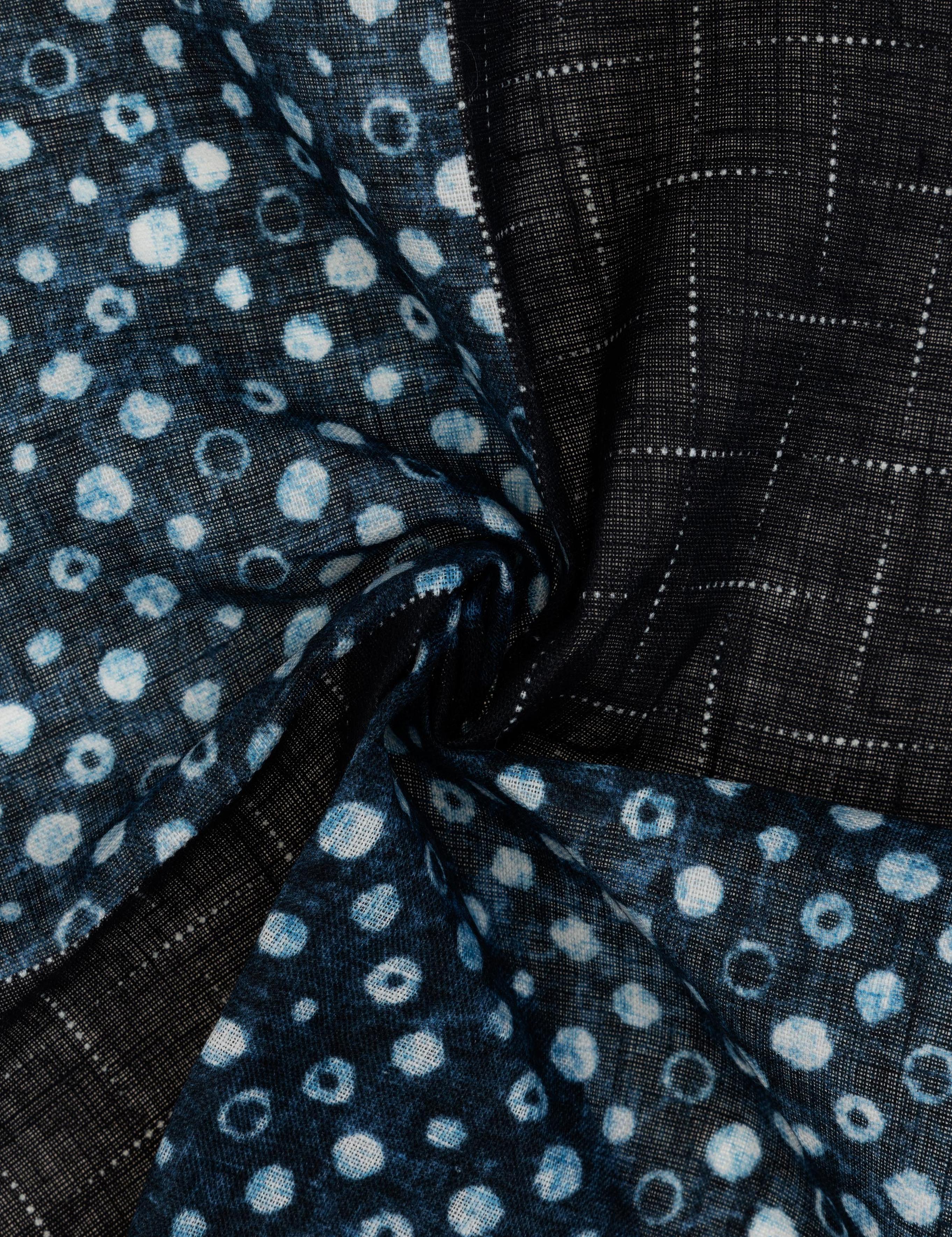 Lacivert Keten Mendil