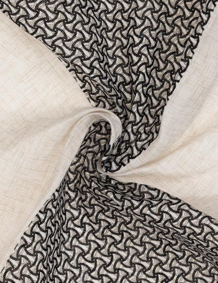 Siyah Keten Mendil - 50316445001