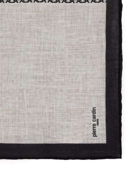 Siyah Keten Mendil - 50316445001