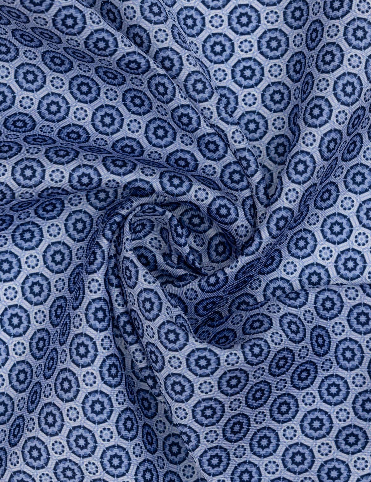 Mavi Desenli Mendil - 50317586001