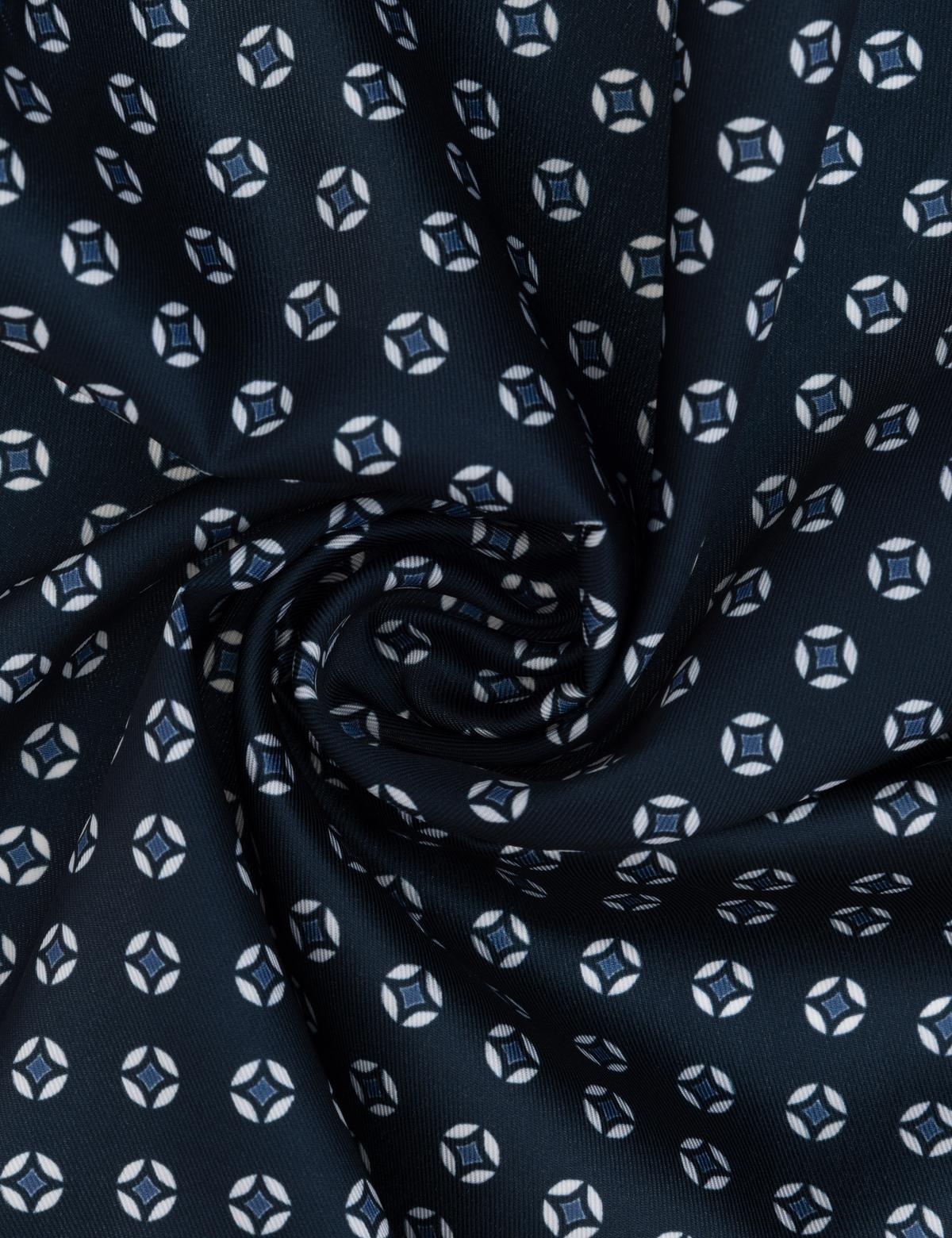 Mavi Desenli Mendil - 50317585001