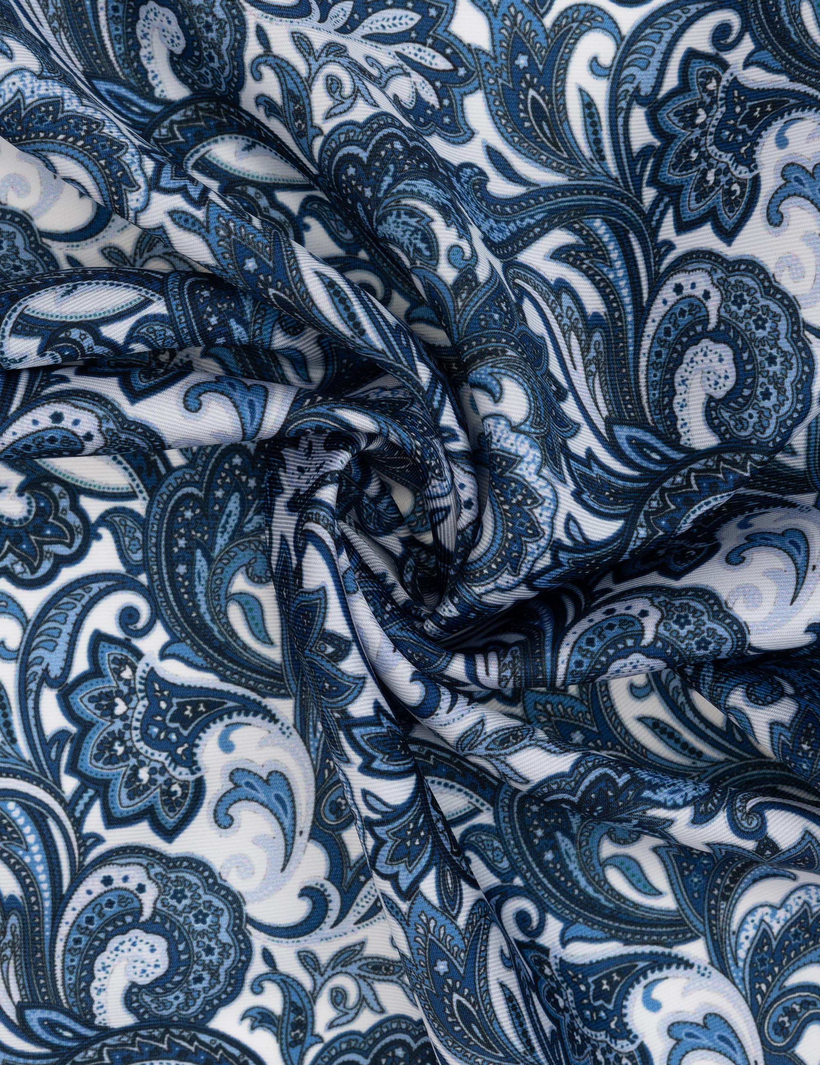 Lacivert Desenli Mendil