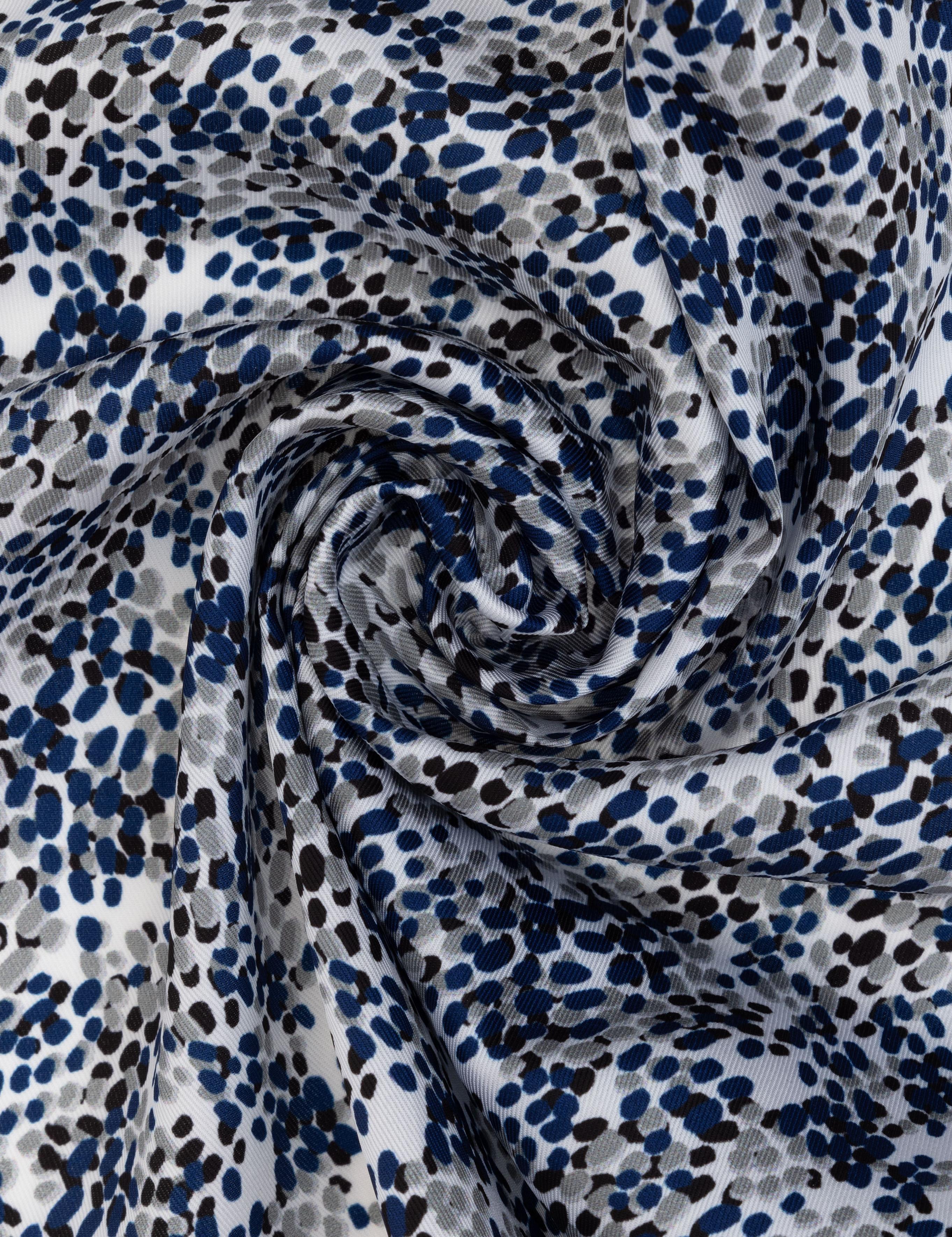 Lacivert Desenli Mendil