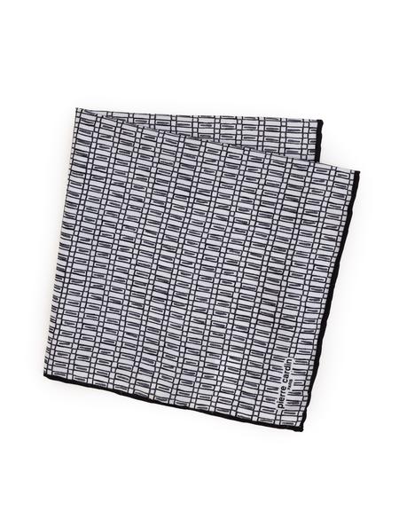 Siyah Desenli Mendil - 50316437001