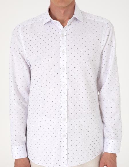 Beyaz Slim Fit Uzun Kollu Gömlek - 50307134005