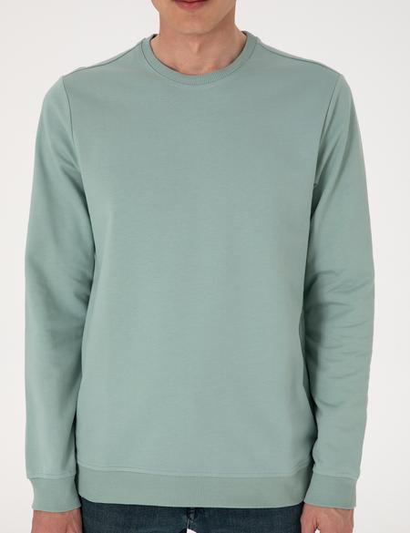 Çağla 2 İplik Regular Fit Bisiklet Yaka Basic Sweatshirt - 50314054064