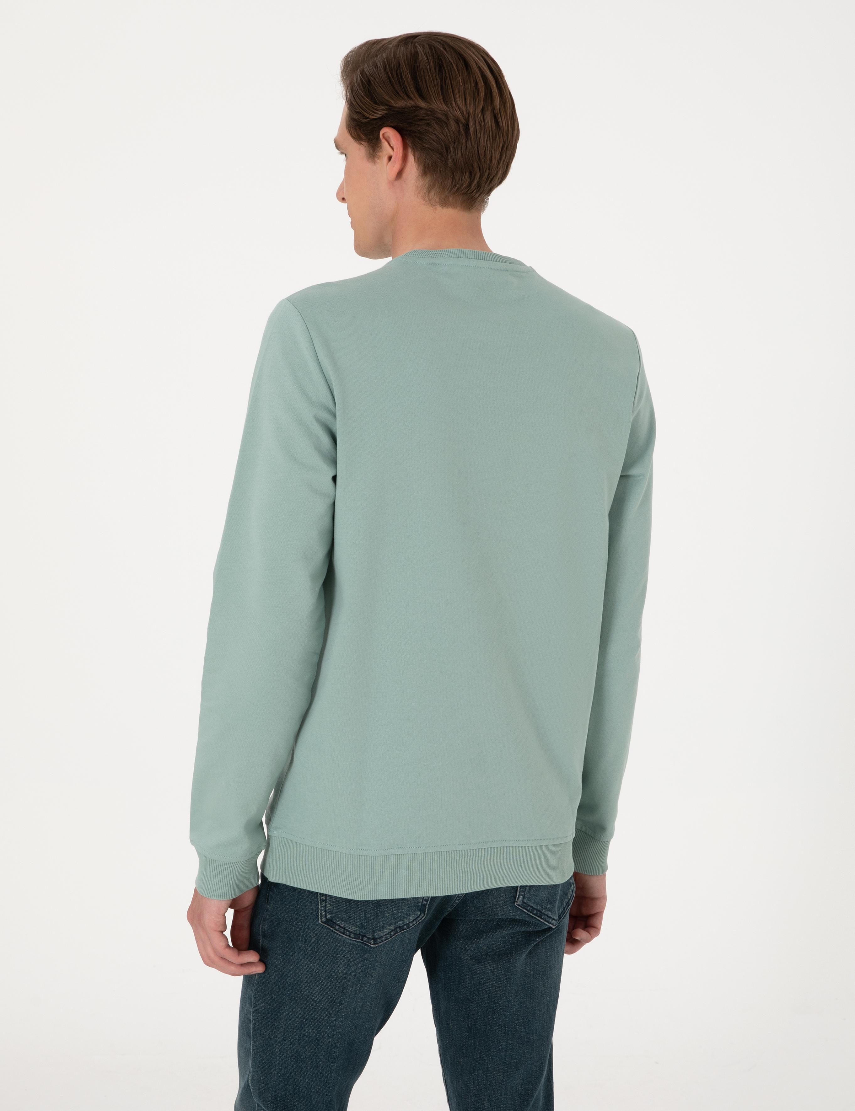 Çağla 2 İplik Regular Fit Bisiklet Yaka Basic Sweatshirt