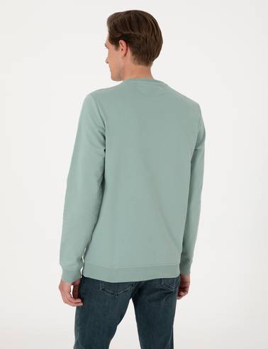 Çağla 2 İplik Regular Fit Bisiklet Yaka Basic Sweatshirt