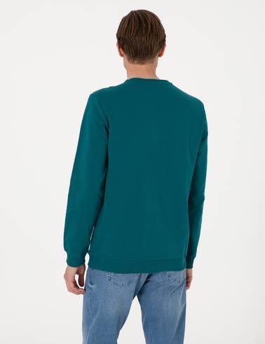 Zümrüt 2 İplik Regular Fit Bisiklet Yaka Basic Sweatshirt