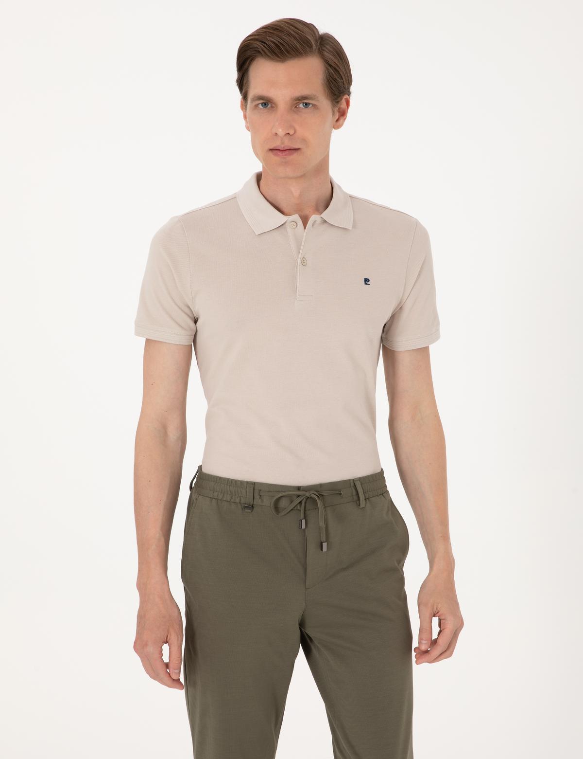 Taş Slim Fit %100 Pamuk Polo Yaka Basic Tişört