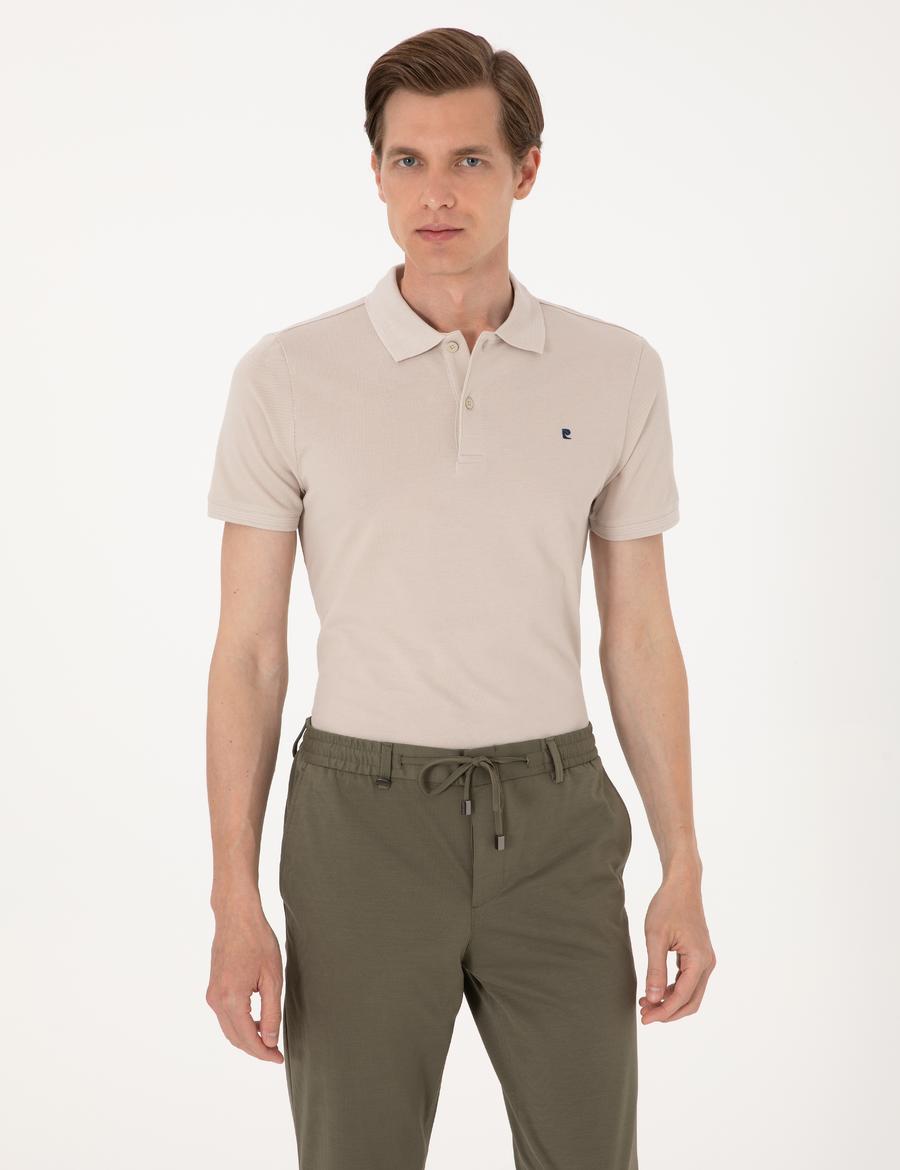 Taş Slim Fit %100 Pamuk Polo Yaka Basic Tişört