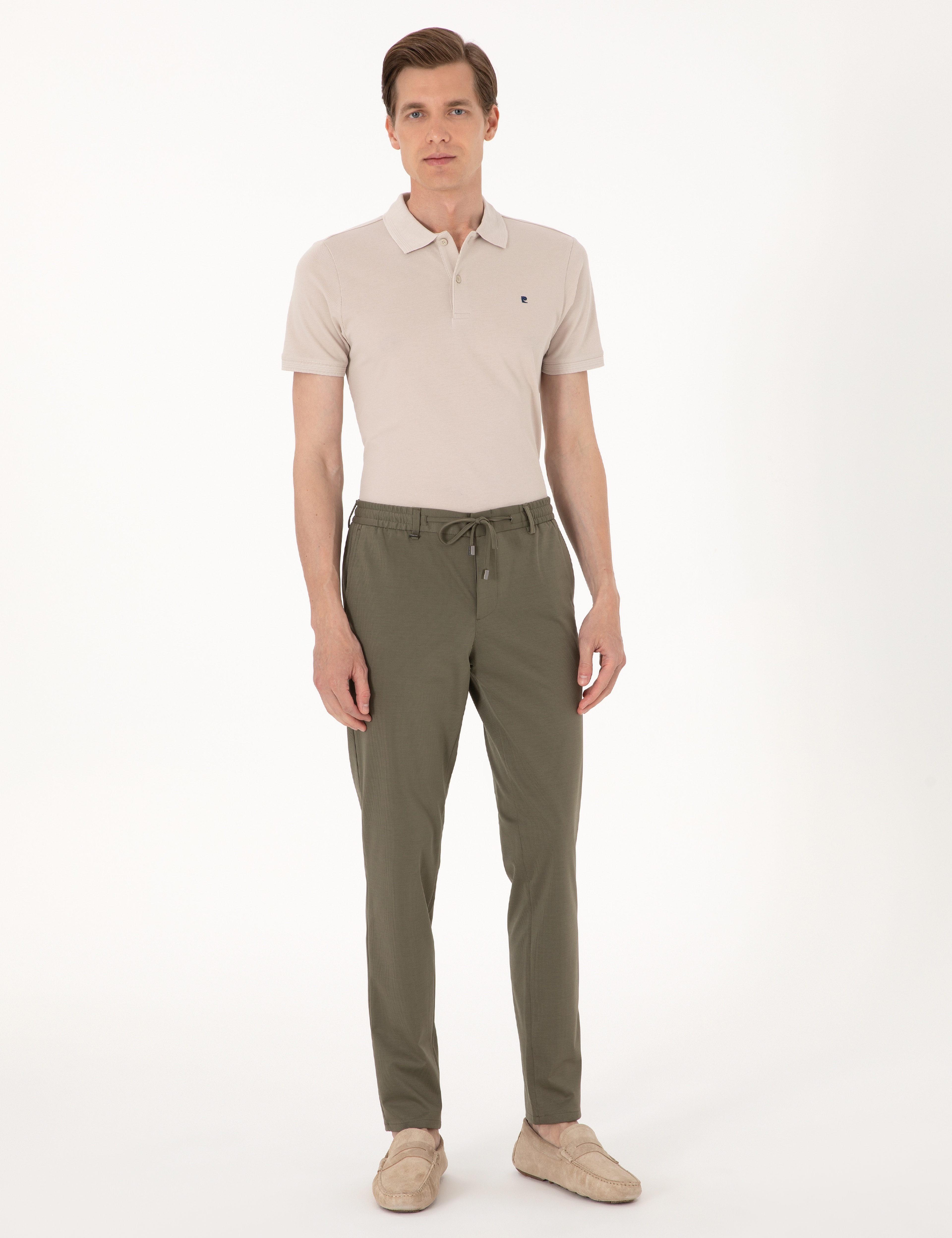 Taş Slim Fit %100 Pamuk Polo Yaka Basic Tişört - Image 4