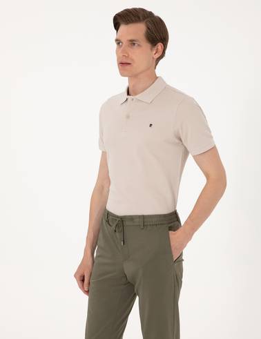 Taş Slim Fit %100 Pamuk Polo Yaka Basic Tişört