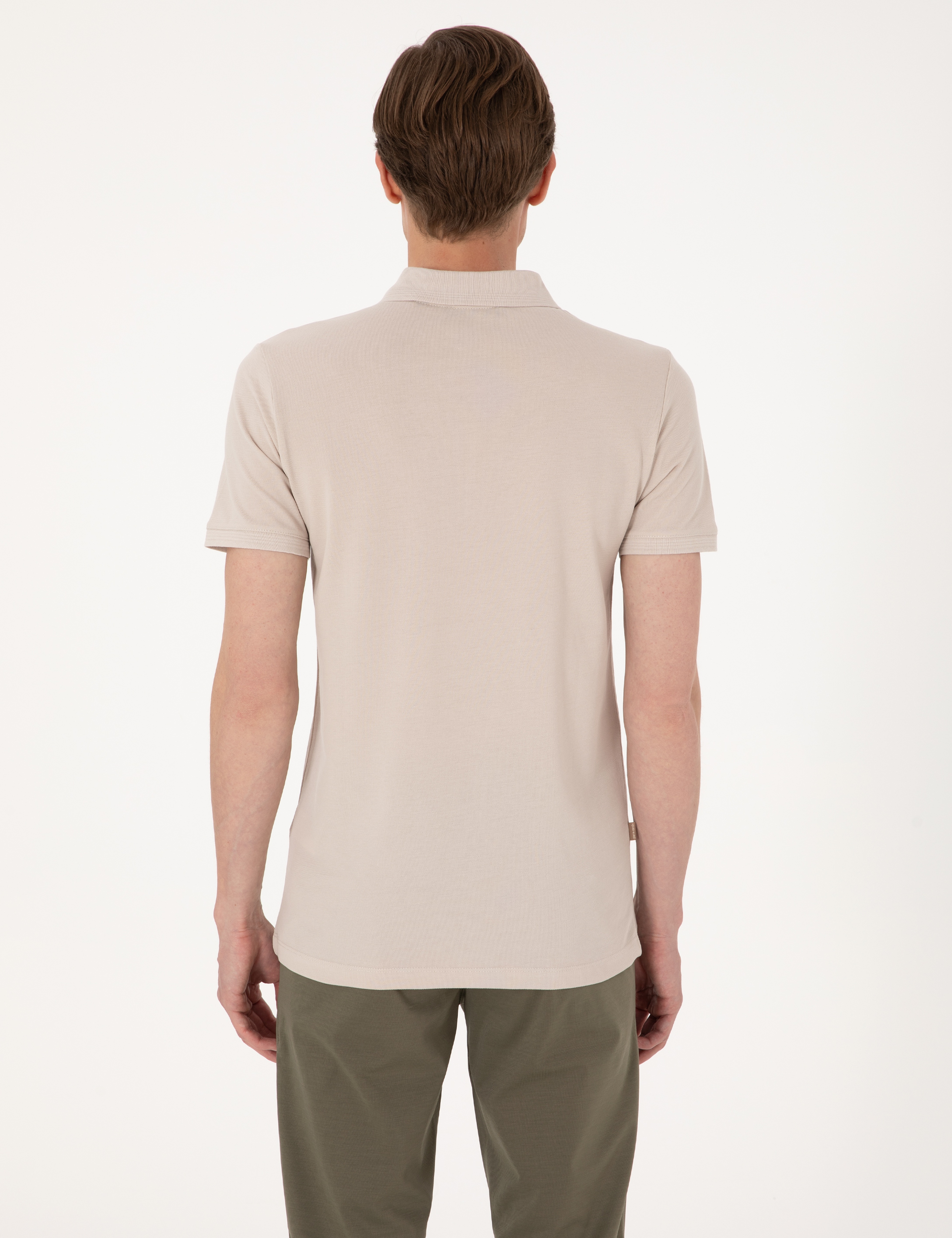 Taş Slim Fit %100 Pamuk Polo Yaka Basic Tişört