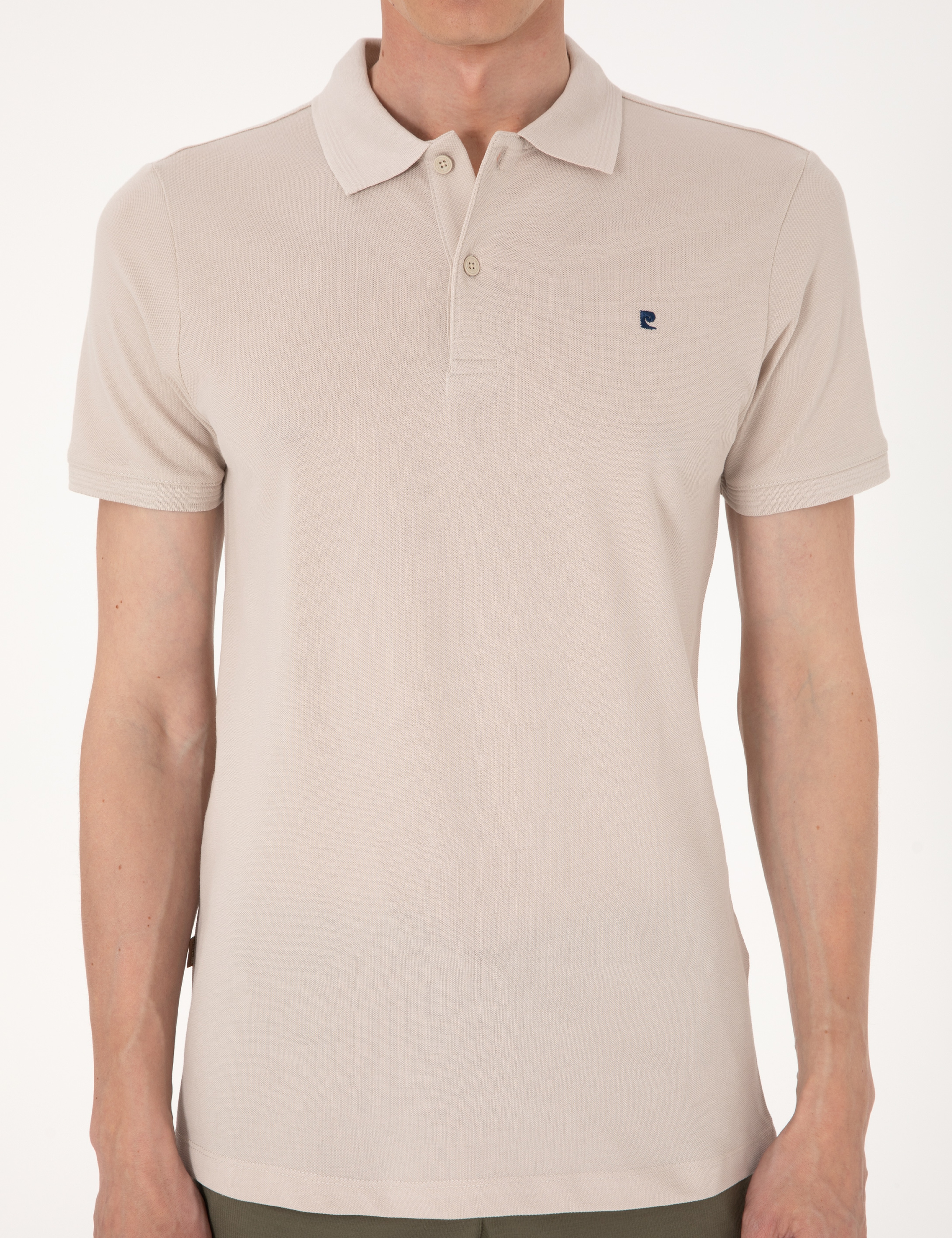 Taş Slim Fit %100 Pamuk Polo Yaka Basic Tişört - Image 6