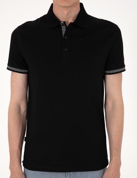 Siyah Slim Fit Tişört - 50302616041