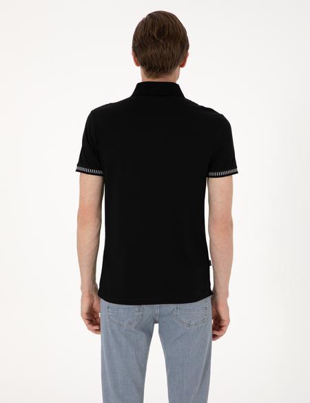 Siyah Slim Fit Tişört - 50302616041