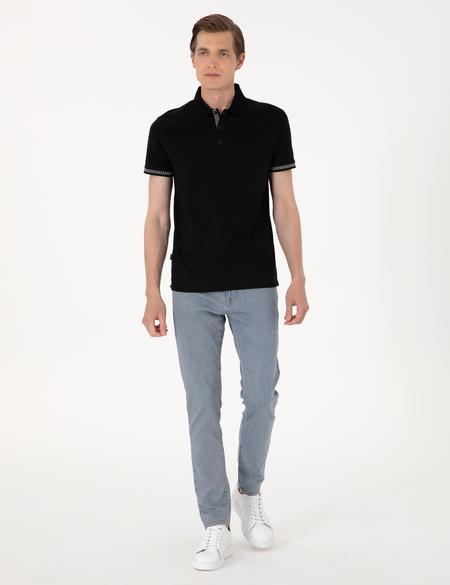 Siyah Slim Fit Tişört - 50302616041