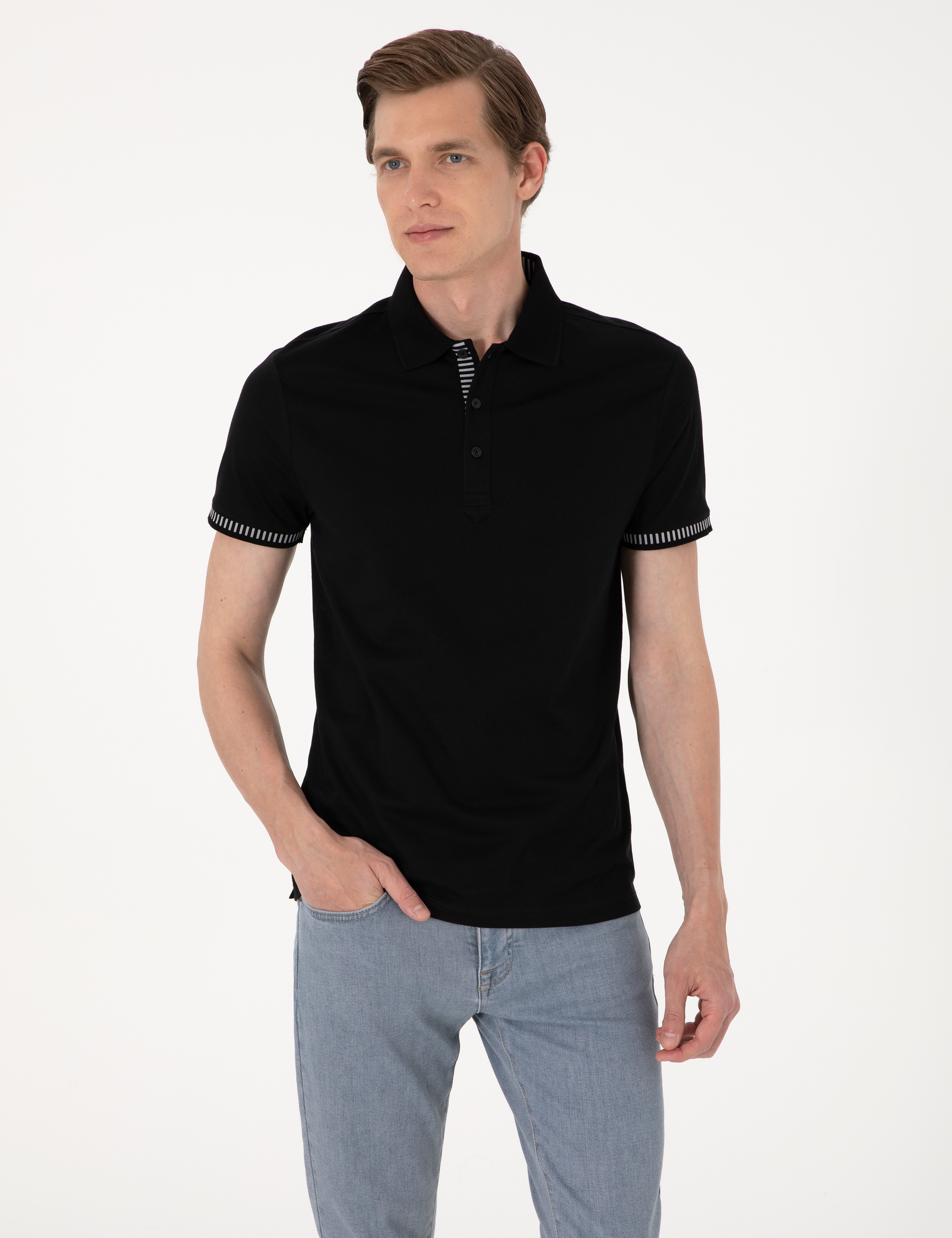 Siyah Slim Fit Tişört