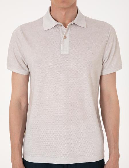 Bej Slim Fit Tişört - 50306060001