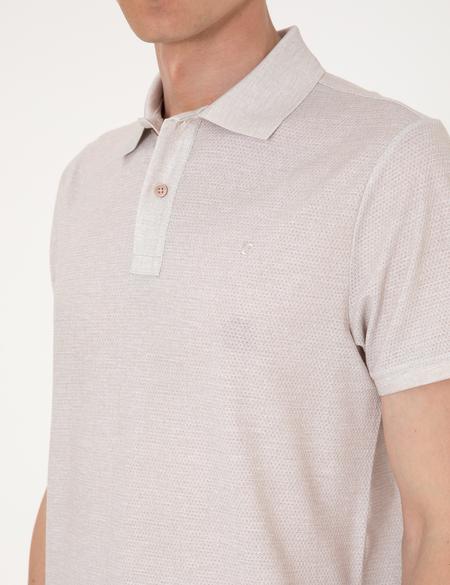 Bej Slim Fit Tişört - 50306060001