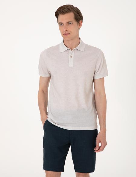 Bej Slim Fit Tişört - 50306060001