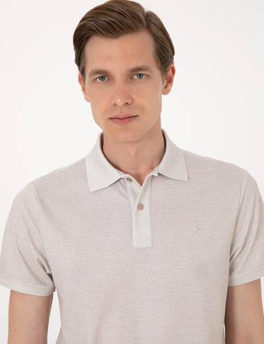 Bej Slim Fit Tişört