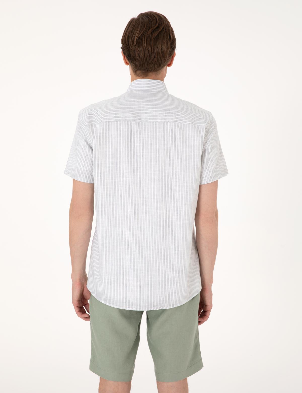 Haki Regular Fit Kısa Kollu Gömlek - 50301548035