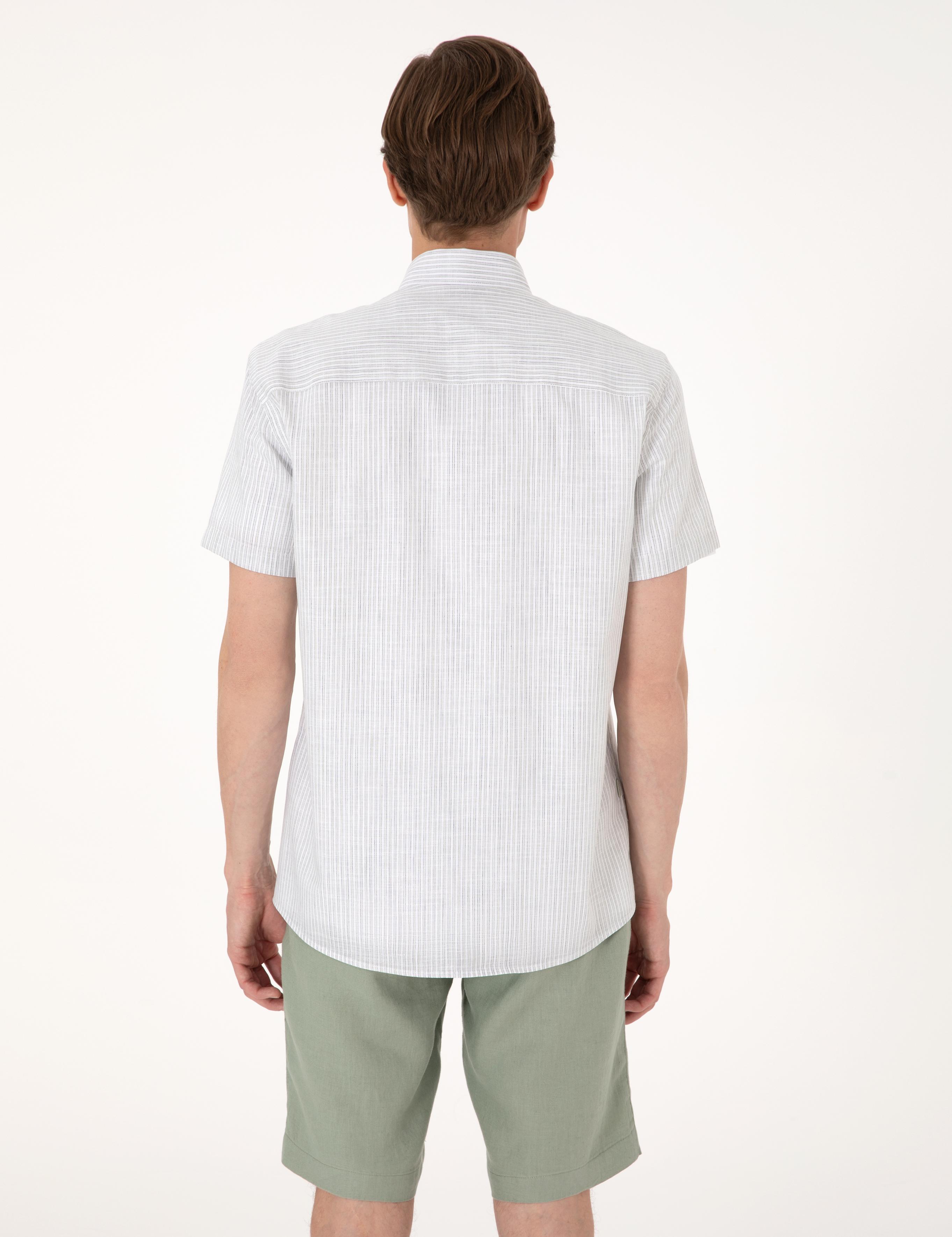 Haki Regular Fit Kısa Kollu Gömlek