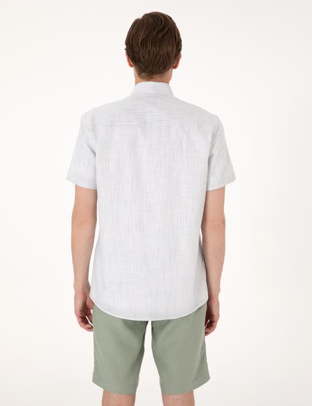 Haki Regular Fit Kısa Kollu Gömlek - 50301548035