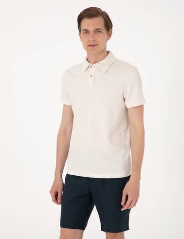 Bej Slim Fit Tişört