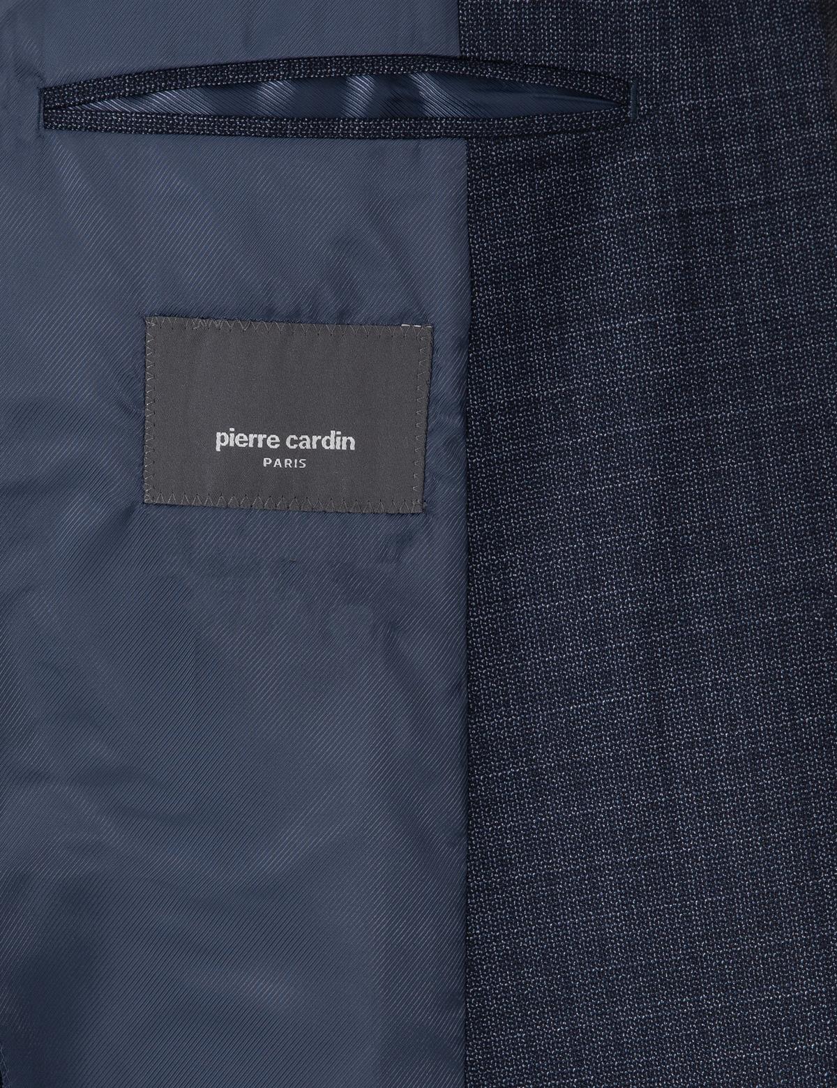 Lacivert Ex. Slim Fit Yün Karışımlı Ekose Takım Elbise - 50302272014