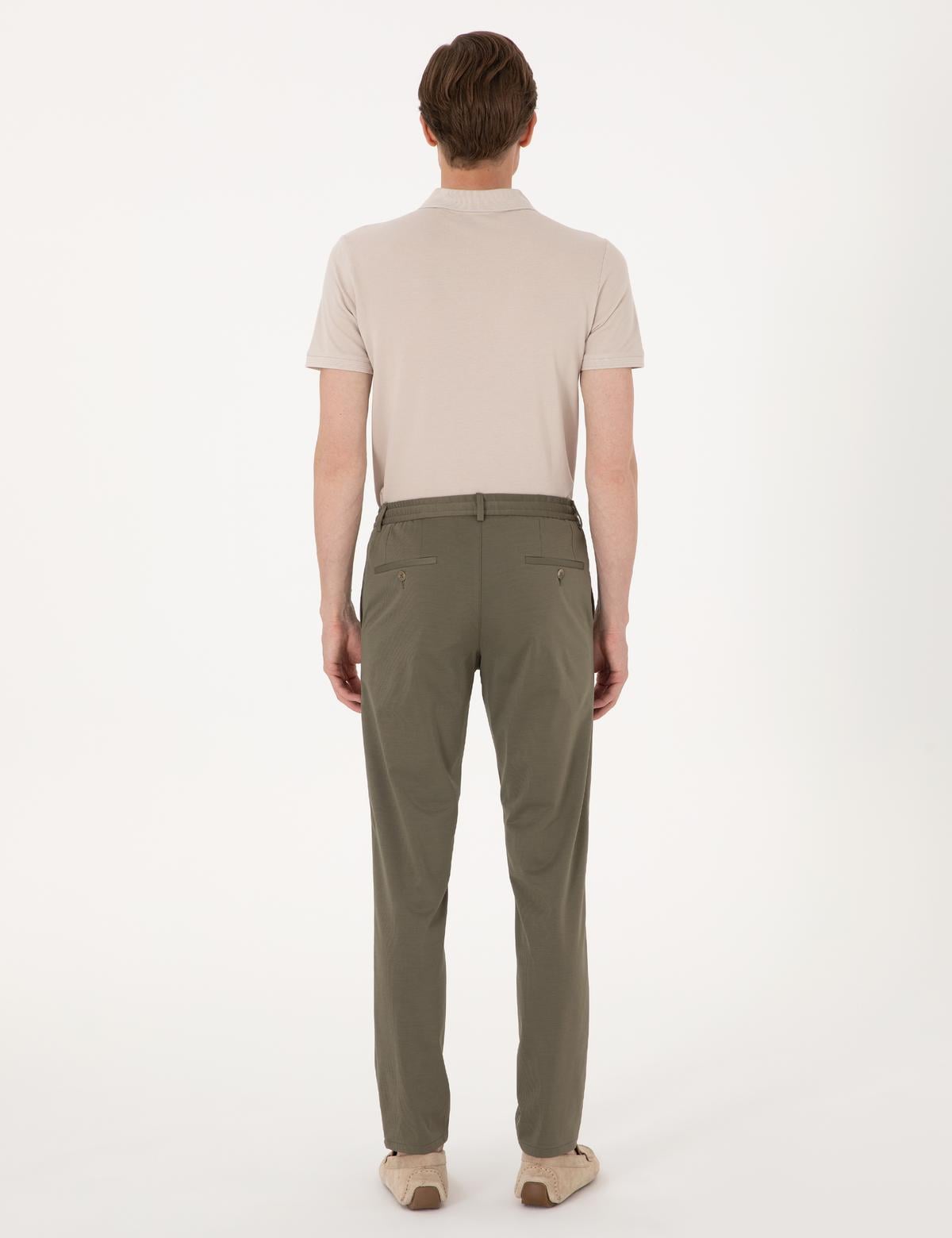 Yeşil Ex. Slim Fit Kumaş Pantolon - 50303459155