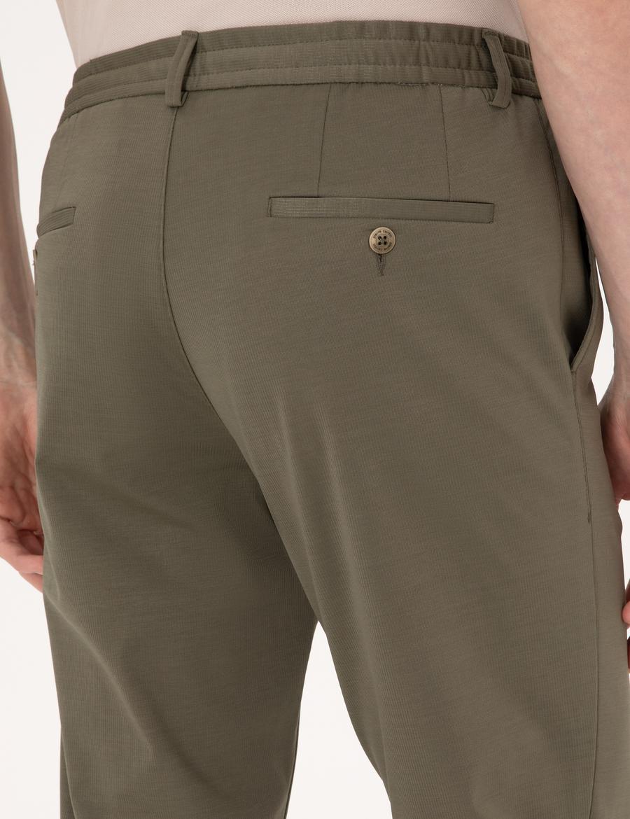 Yeşil Ex. Slim Fit Kumaş Pantolon