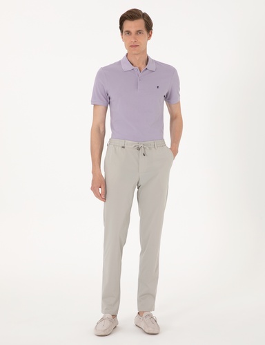 Taş Ex. Slim Fit Beli Lastikli Kordonlu Klasik Jogger Pantolon