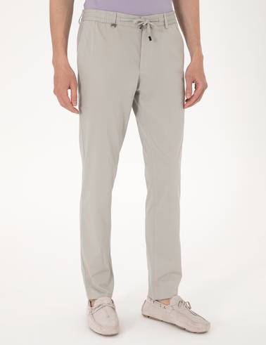 Taş Ex. Slim Fit Beli Lastikli Kordonlu Klasik Jogger Pantolon