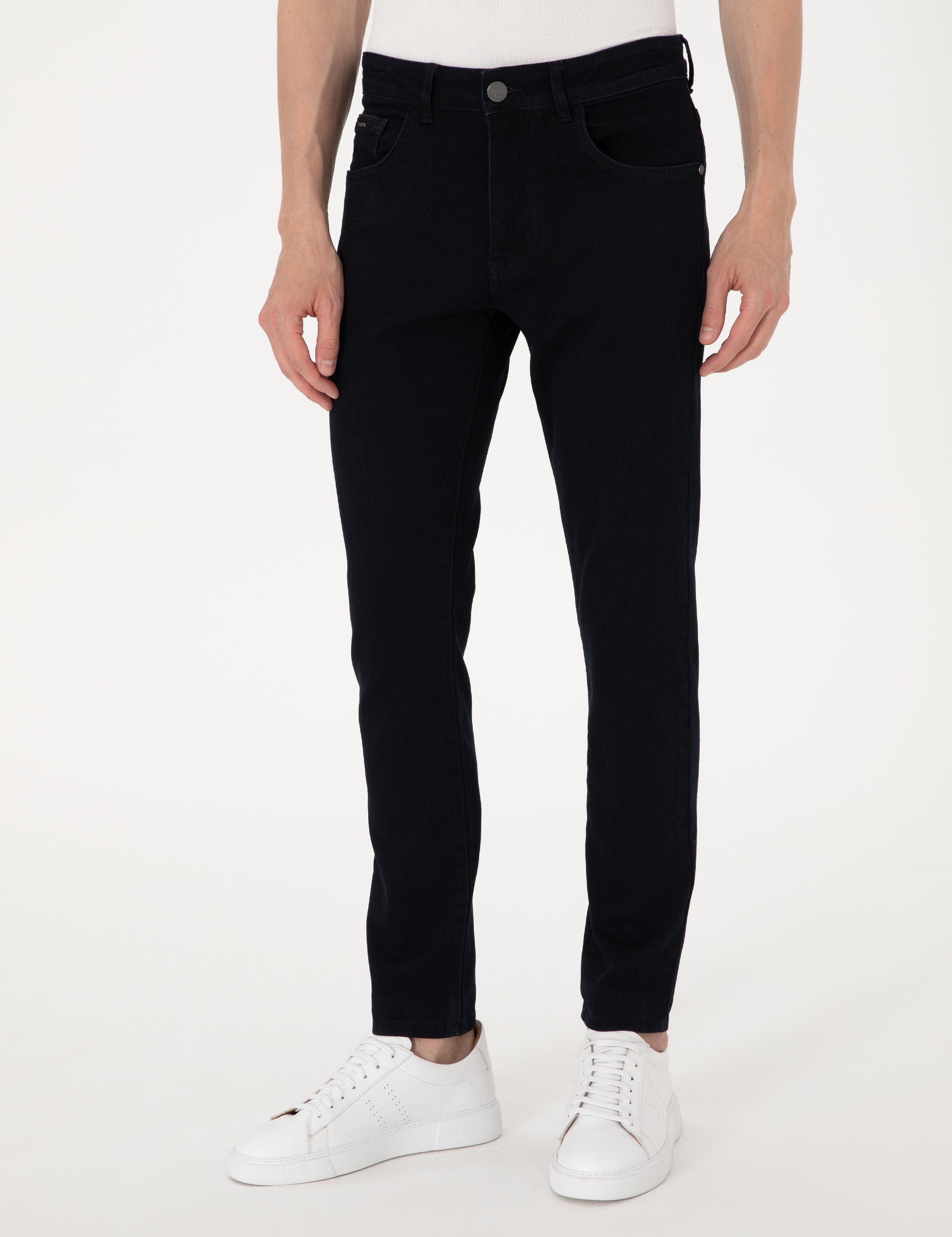 Koyu Lacivert Slim Fit Jean Pantolon