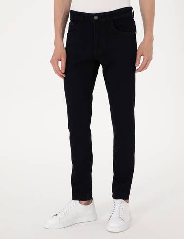 Koyu Lacivert Slim Fit Jean Pantolon