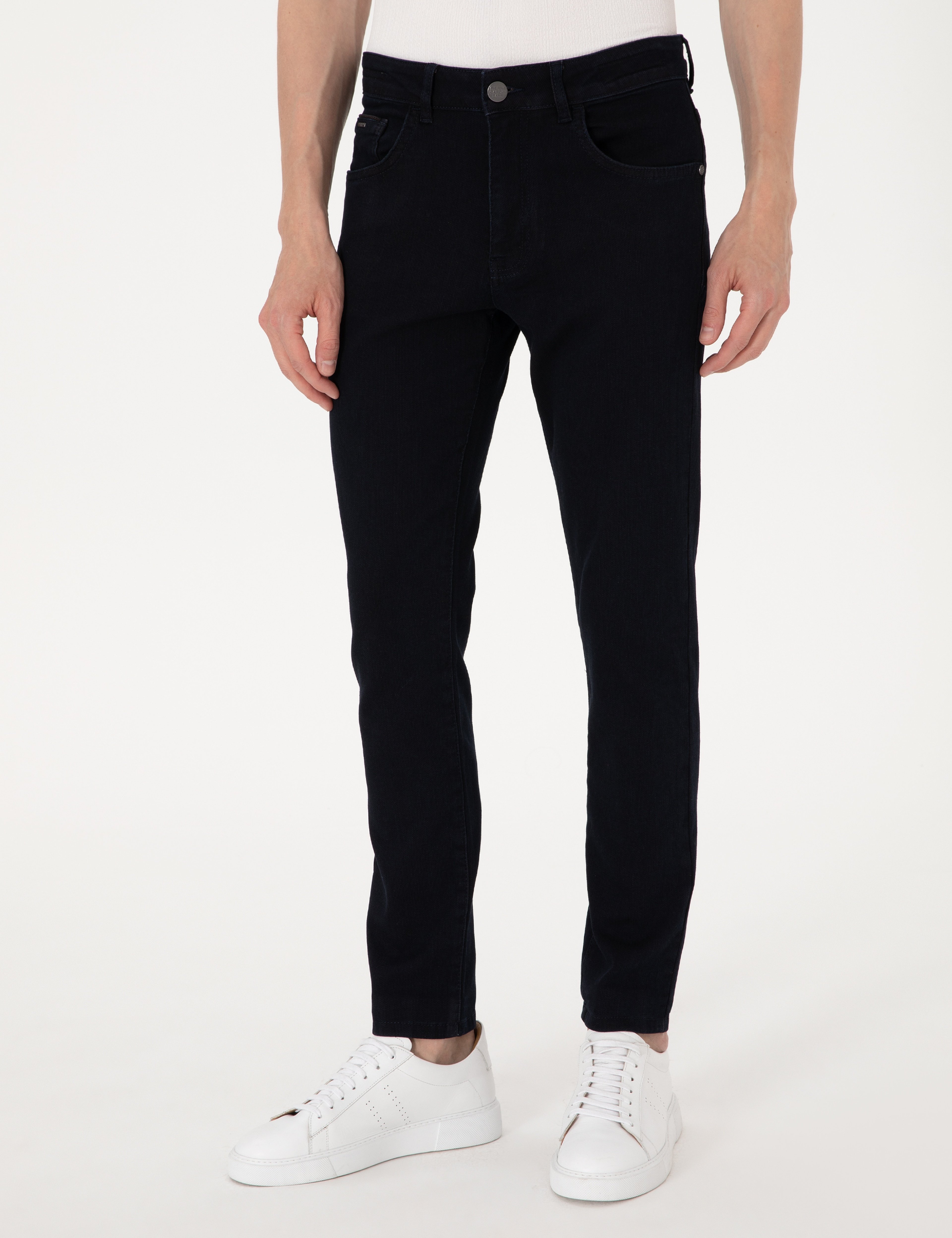 Koyu Lacivert Slim Fit Jean Pantolon