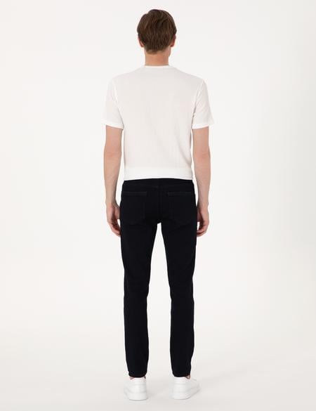 Koyu Lacivert Slim Fit Jean Pantolon - 50308953008