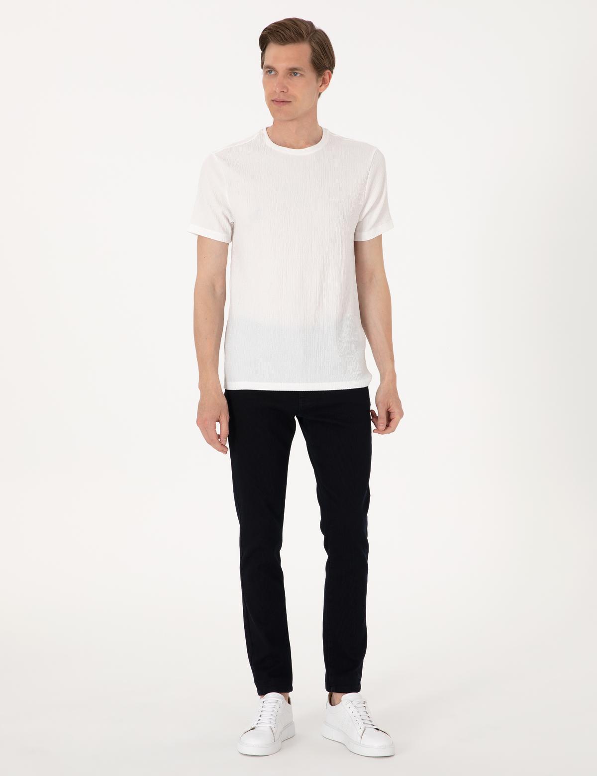 Koyu Lacivert Slim Fit Jean Pantolon - 50308953008